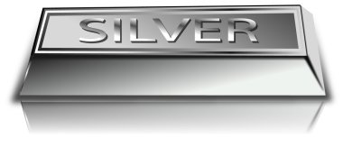 Silver ingot clipart