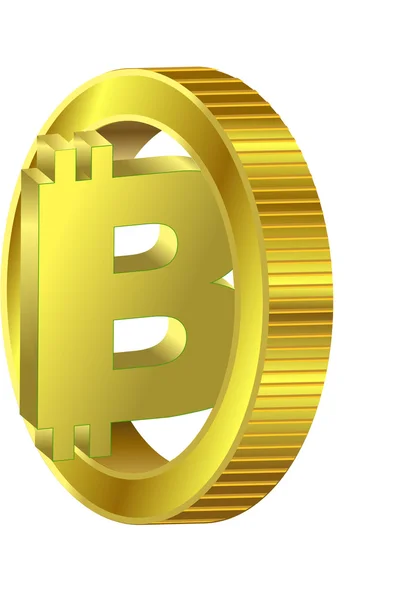 Bitcoin argent e-commerce — Image vectorielle