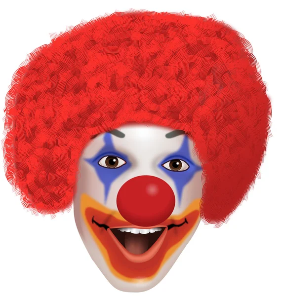 Faccia da clown — Vettoriale Stock