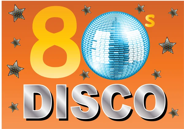 Bola de discoteca brillo — Vector de stock