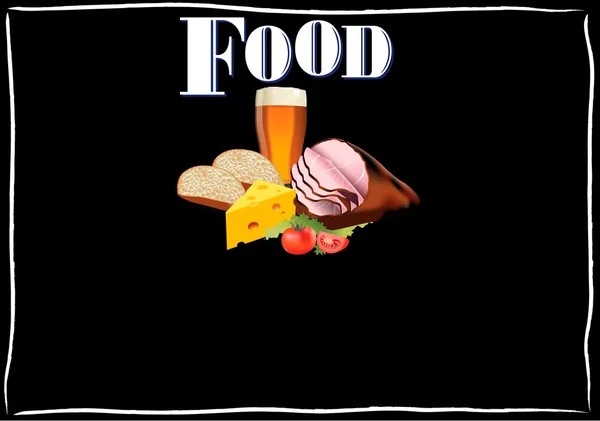 FOOD MENU — Stock Illustration FOOD MENU Stock Vector