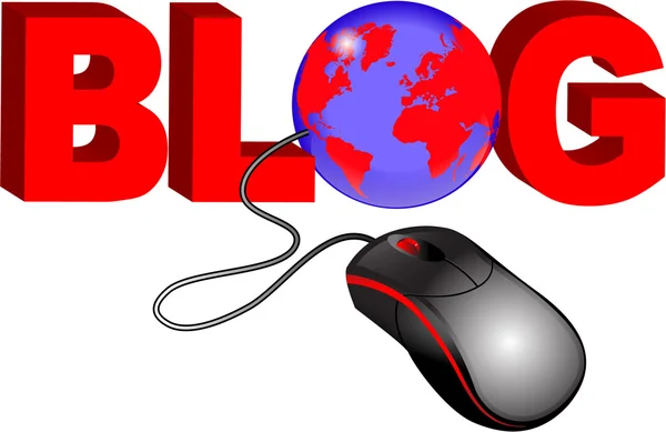 Bloging — Vector de stock