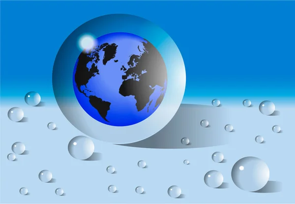 Mundo del agua — Vector de stock