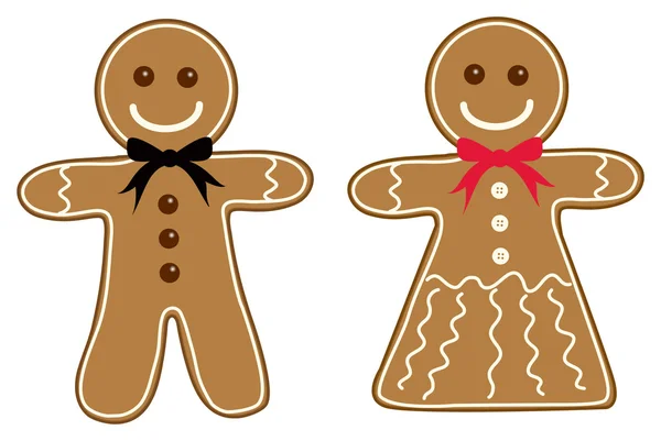 GINGERBREAD MAN — Stock Vector