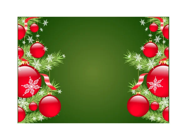 Kerstmis bauble achtergrond — Stockvector