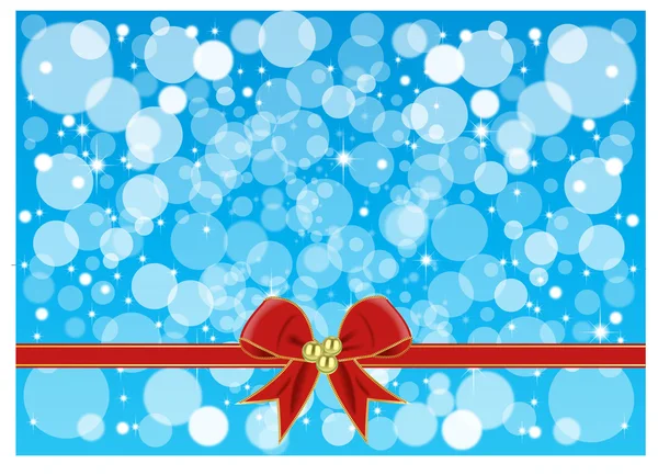 BOW DE NOEL AVEC RIBBON — Image vectorielle