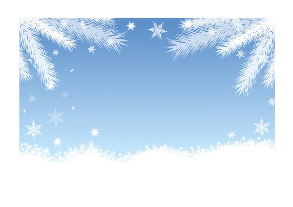 Fondo de nieve — Vector de stock