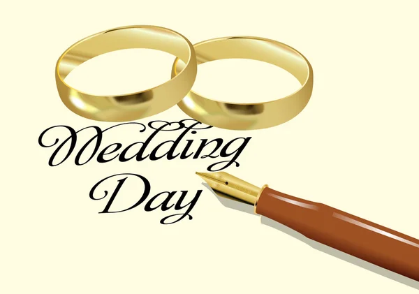 WEDDING RINGS — Stock Vector