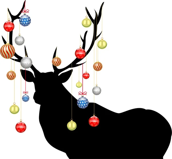 Boże Narodzenie jelenia — Wektor stockowy
