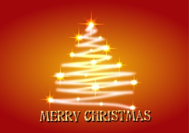 ağaç Noel kartı