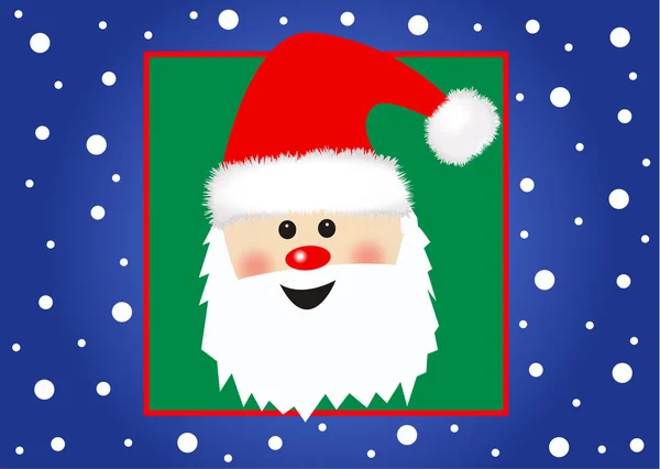 Cartão de natal de santa —  Vetores de Stock
