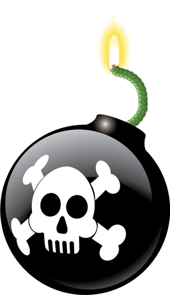 DANGER BOMB — Stock Vector