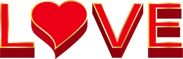 Miłość z serca — Wektor stockowy