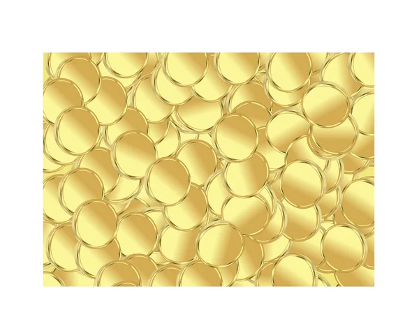 Pièces d'or milieux — Image vectorielle