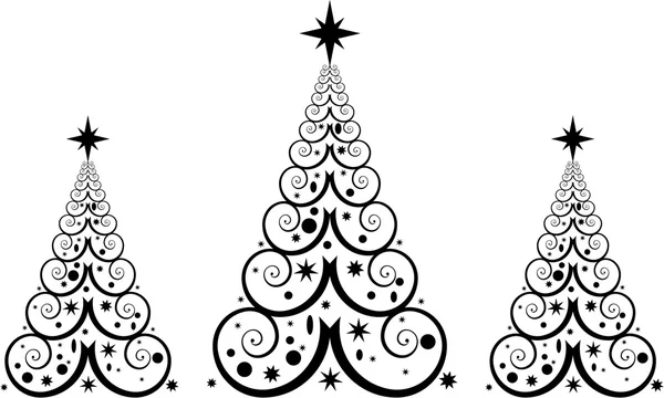 Spirála vánoční strom — Stockový vektor