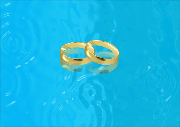 Svatební prsteny — Stockový vektor