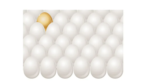 OEUFS AVEC OEUFS D'OR — Image vectorielle