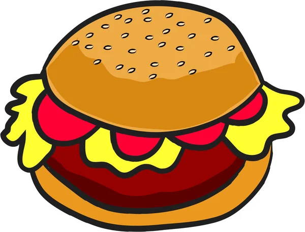 Hamburger — Wektor stockowy