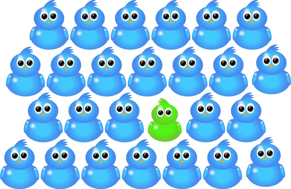 Odd one out — Stock Vector