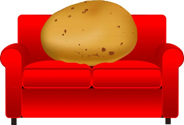 Patata sofá — Archivo Imágenes Vectoriales