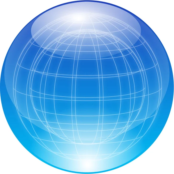 Globus-Symbol — Stockvektor