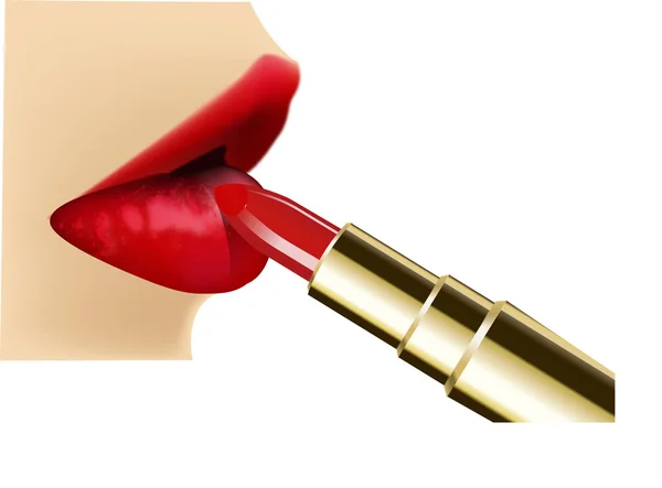 Lápiz labial — Vector de stock