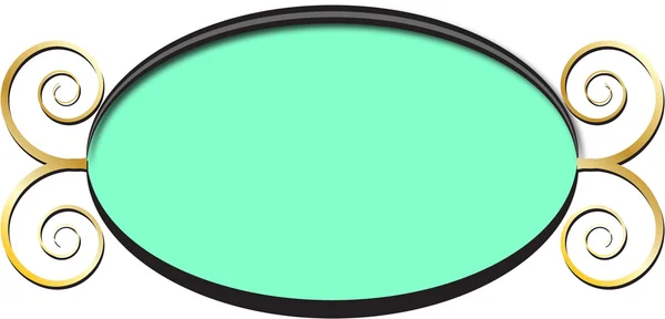 Oval frame — Stock Vector