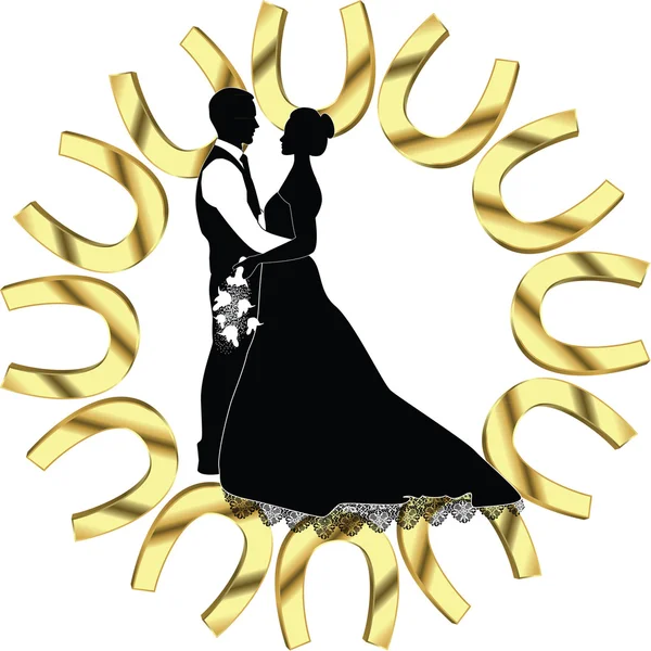 Hochzeitspaar — Stockvektor