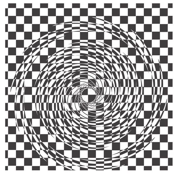 Black and white hypnotic background — Wektor stockowy