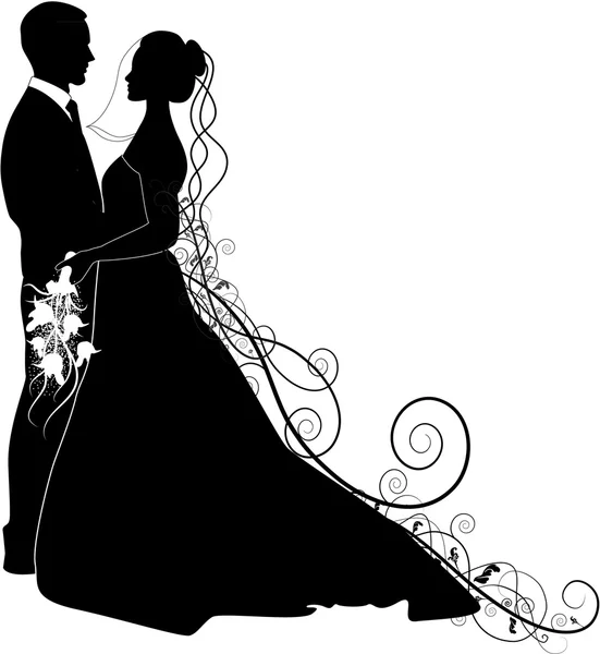 Couple de mariage — Image vectorielle