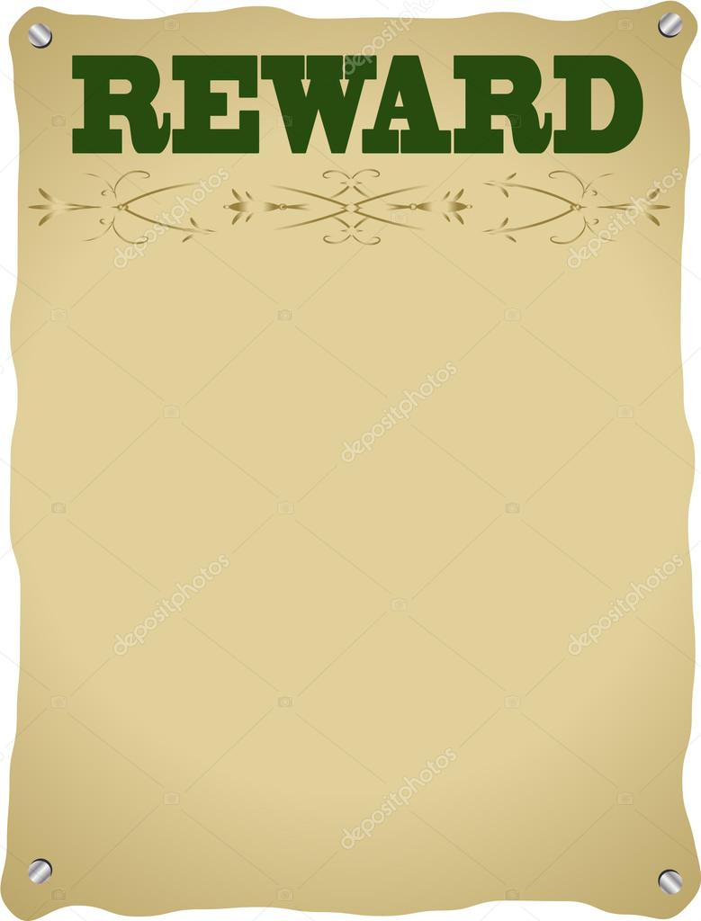 REWARD POSTER