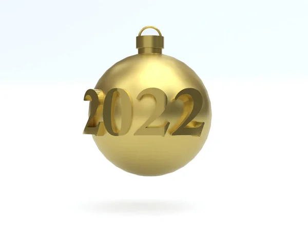 2022 Kerstmis Kerstbal Nieuwjaar — Stockfoto