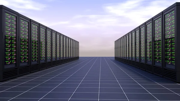 Computer Server Internet Concept — Stockfoto