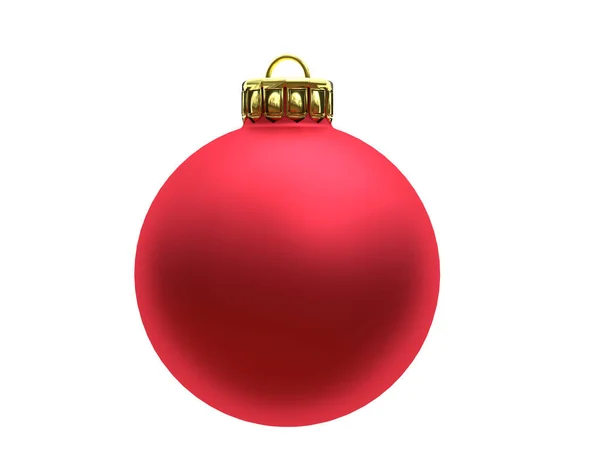 Rosso Natale Bauble — Foto Stock