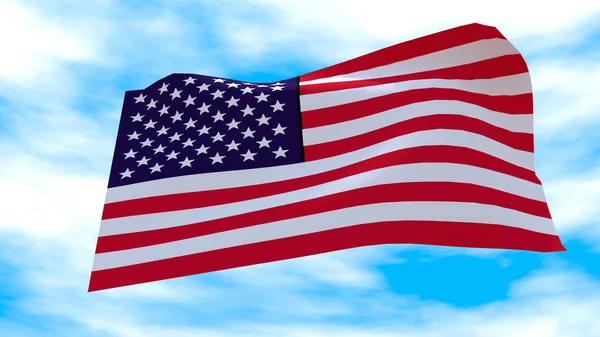 Förenta Staternas Stjärnor Och Ränder Flagga — Stockfoto