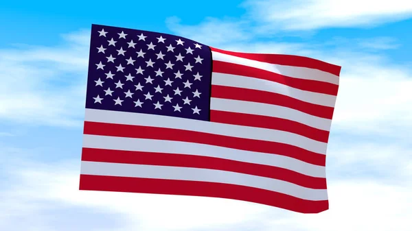 Verenigde Staten Stars Stripes Vlag — Stockfoto