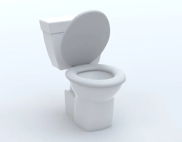 Toalete Ilustração Sobre Fundo Branco — Fotografia de Stock