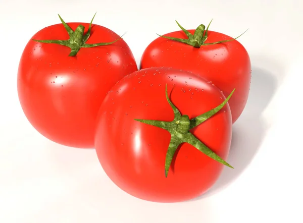 Tomatoes Close Moisture — Stock Photo, Image