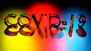 Covid 19 virus warning graphic