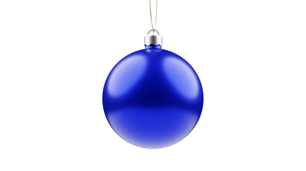 Christmas Bauble Decoration White Background — стоковое фото