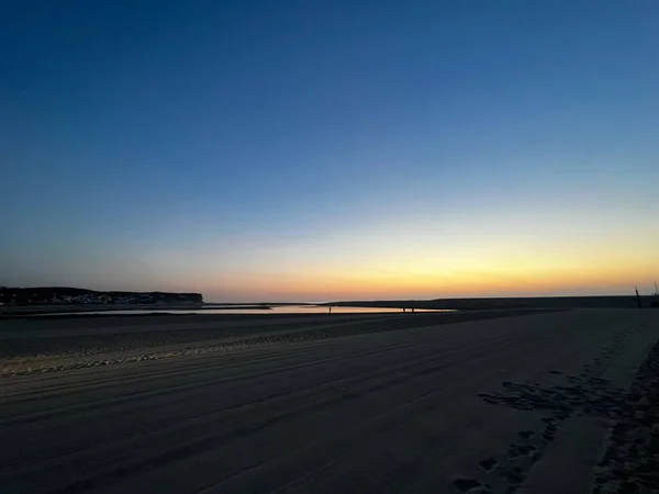 Sun Setting Atlantic Ocean Portugal — Stockfoto
