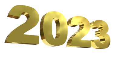 2023 New year celebration lettering
