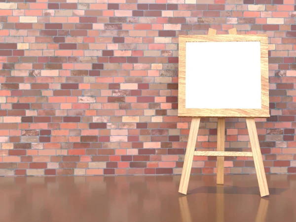 Notice Board Brick Wall Background — Foto Stock