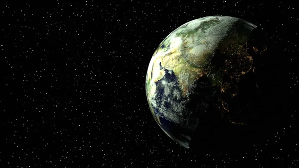 Dünya Yakın Çekim Uzaydan — Stok fotoğraf