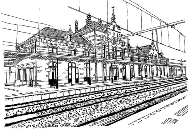 Stacja Zielonoświątkowa Geldermalsen Neorenaissance — Zdjęcie stockowe
