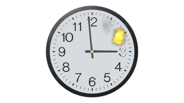 Horloge éclatante Time lapse 