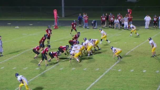 Spieler erzielt Touchdown — Stockvideo