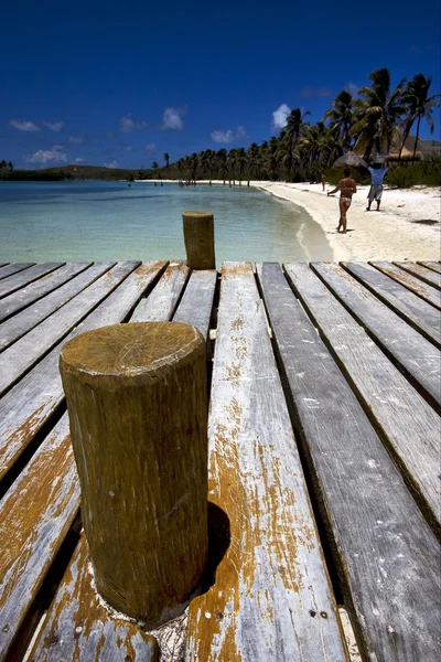 Isla contoy Mexikó, a kikötő — Stock Fotó