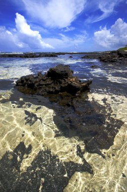 Ile içinde Rock du cerfs mauritius