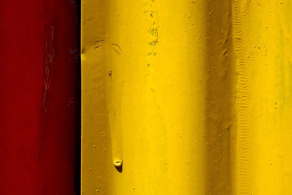 Abstraktní barvy červené a žluté Železný plech — Stock fotografie